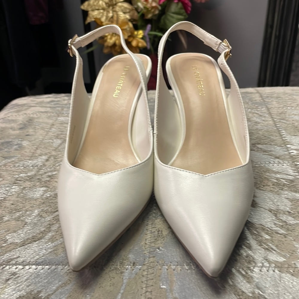 White Le Chateau Heel